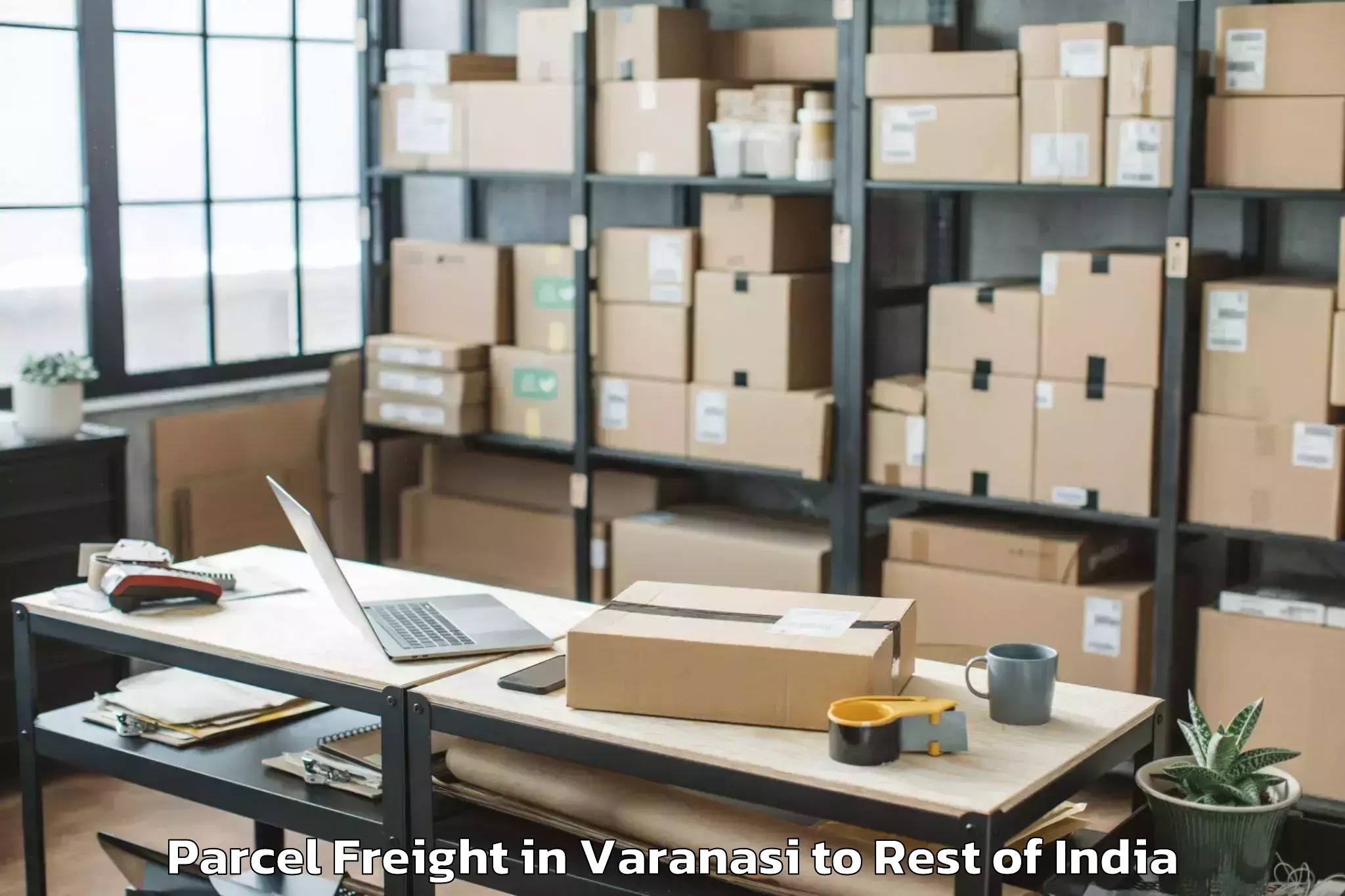 Book Varanasi to Cherla Z Parcel Freight Online